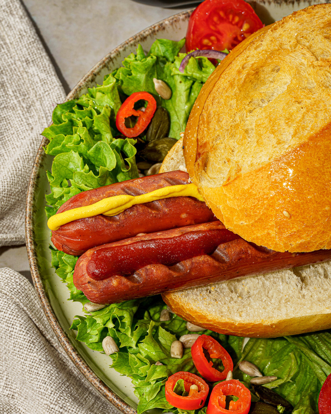 Vegane Bratwurst, Fotografie